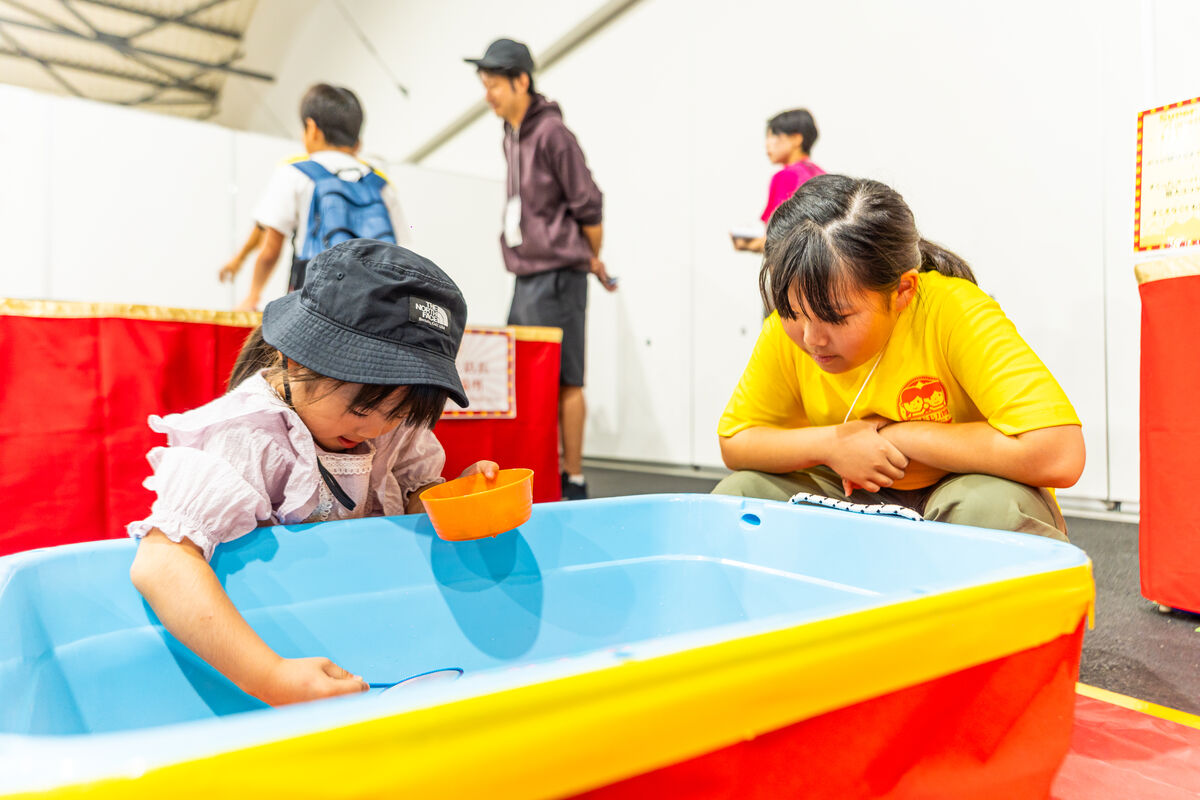 水あそびコーナーの様子